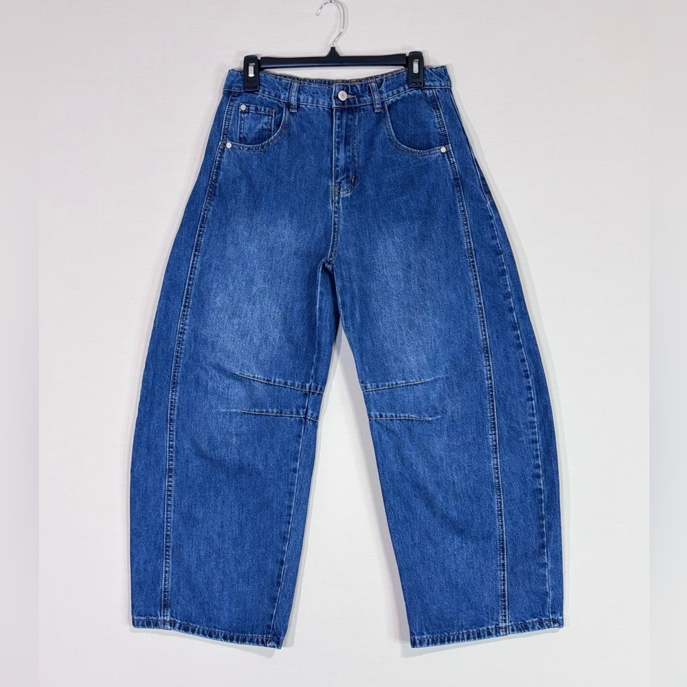 Hudson Jeans Women's Medium Blue Wide-Leg Flare Jeans